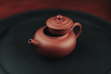 Chinese clay teapot
for tea ceremony