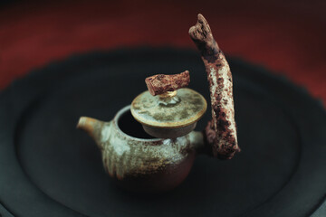 Chinese clay teapot
for tea ceremony