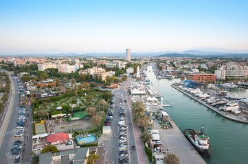 Obraz premium view of the city of Rimini