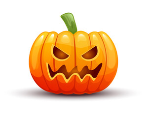 Halloween pumpkin. Vector illustration