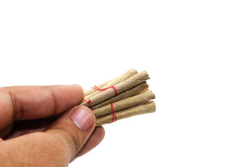 A picture of cigar with white background