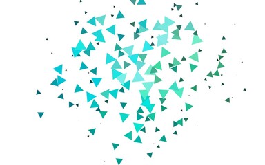 Light Blue, Green vector template with crystals, triangles.