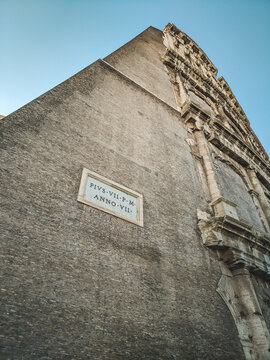 Сolosseum Amphitheatrum Flavium Rome Italy