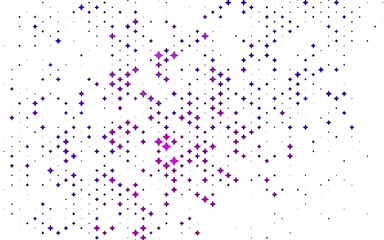 Light Purple vector pattern with christmas stars.