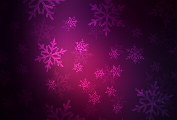 Obraz na płótnie Canvas Dark Pink vector backdrop in holiday style.