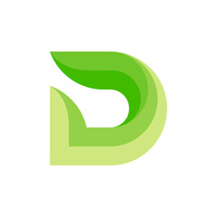 Letter D vector graphic, perfect for technology, business etc.