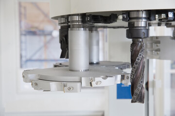 Wood processing equipment. Automated machine tool. Milling cutter and drill. Woodworking industry.