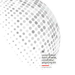 3d sphere consisting points. Bright color. Polygon vector wireframe concept. Particle future