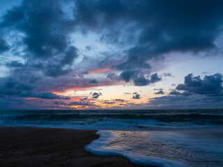Les Landes Capbreton Sunset on the beach 