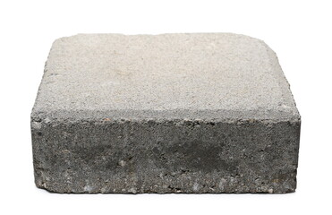 Concrete block, slab isolated on white background