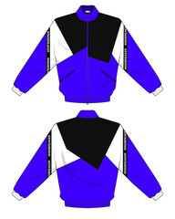 retro vintage windbreaker hoodie jacket template © Ronillo