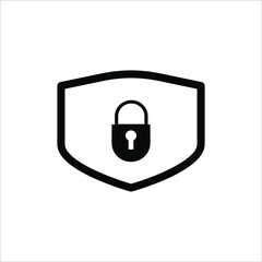 protective icon, shield icon on a white background