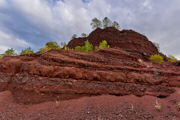 Caldera of an extinct volcano