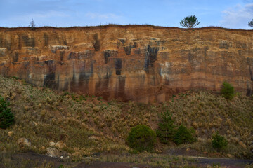 Caldera of an extinct volcano