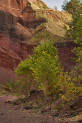 Caldera of an extinct volcano