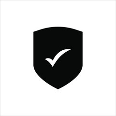 protective icon, shield icon on a white background