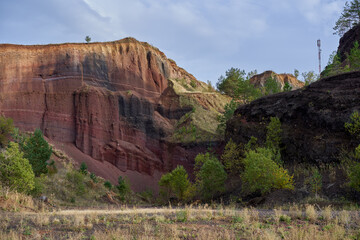 Caldera of an extinct volcano