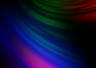 Dark Multicolor, Rainbow vector abstract blurred pattern.