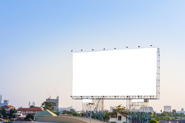 Blank billboard for new advertisement