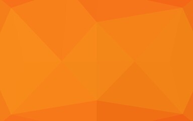 Light Orange vector polygon abstract background.