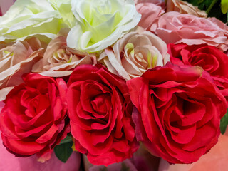 bouquet of red roses