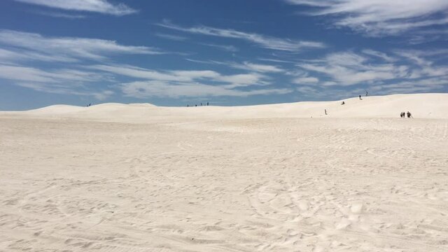 Lancelin sand dunes near Lancelin in Western Australia