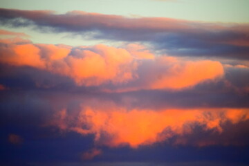 rote Wolken