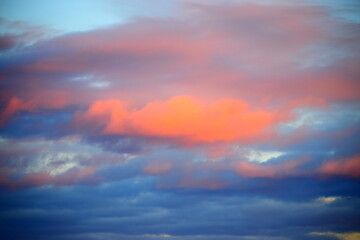 rote Wolken