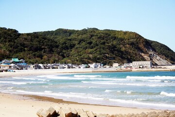 Fototapeta na wymiar 福岡・志賀島の海岸