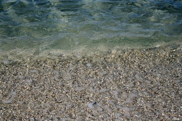 海水浴場の波打ち際
