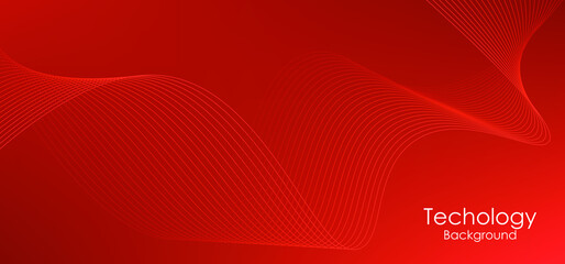 abstract background with flowing lines. Digital future technology concept. vector illustration.