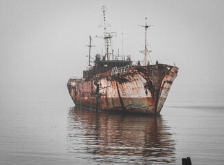 Ship in the fog
