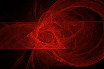 Abstract red smoke shapes, background for design and decoration.