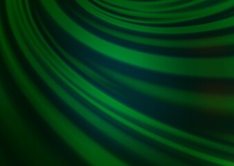 Dark Green vector abstract blurred background.