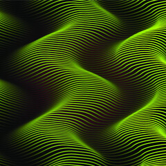 Fototapeta premium Seamless wavy stripes pattern. Abstract fashion wave design. Geometric wave texture. Graphic styles for wallpaper, wrapping, fabric, backgrounds, apparel, other print production. Vector