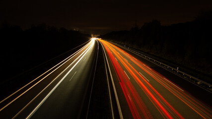 Nachts auf der A3