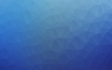 Light BLUE vector triangle mosaic cover.