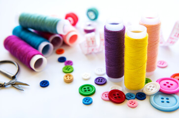Color threads and sewing accessories