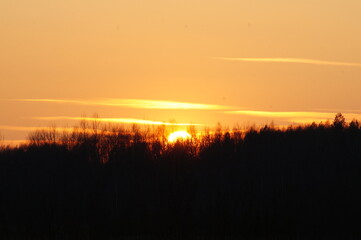 Fototapeta premium sunset in the mountains