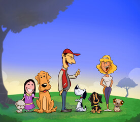 children playing in the park