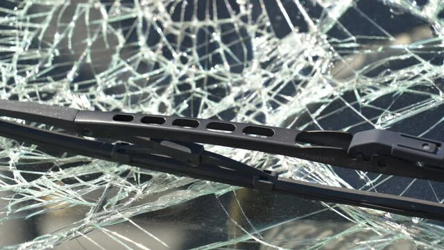 The swiper of the car parked on the garage in Estonia