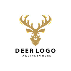 deer wild animal hunt logo