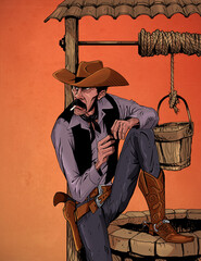 old west cartoon