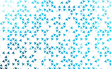 Light BLUE vector seamless backdrop with lines, triangles.