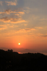 宮島SAから望む日の出