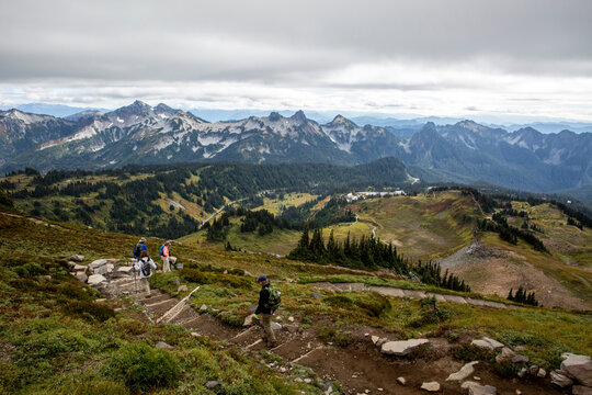 Views from the Skyline Trail of Mount Rainier National Park, Washington State