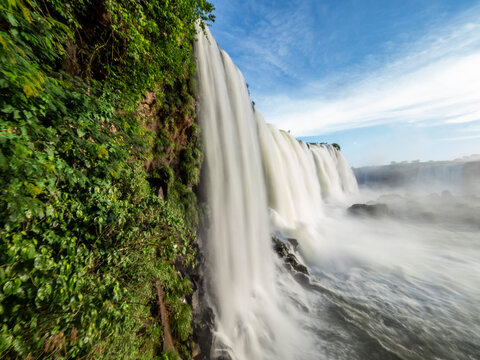 View of Iguacu Falls (Cataratas do Iguacu), from the Brazilian side, Parana, Brazil