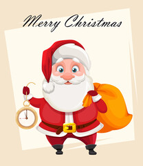 Merry Christmas and Happy New Year. Santa Claus