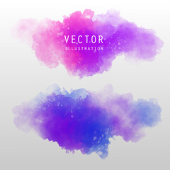 Abstract vector watercolor background. Art illustration.