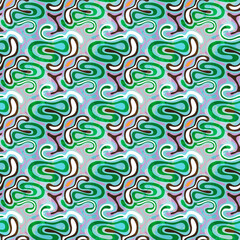 color abstract ethnic seamless pattern in graffiti style with elements of urban modern style bright quality illustration for your design